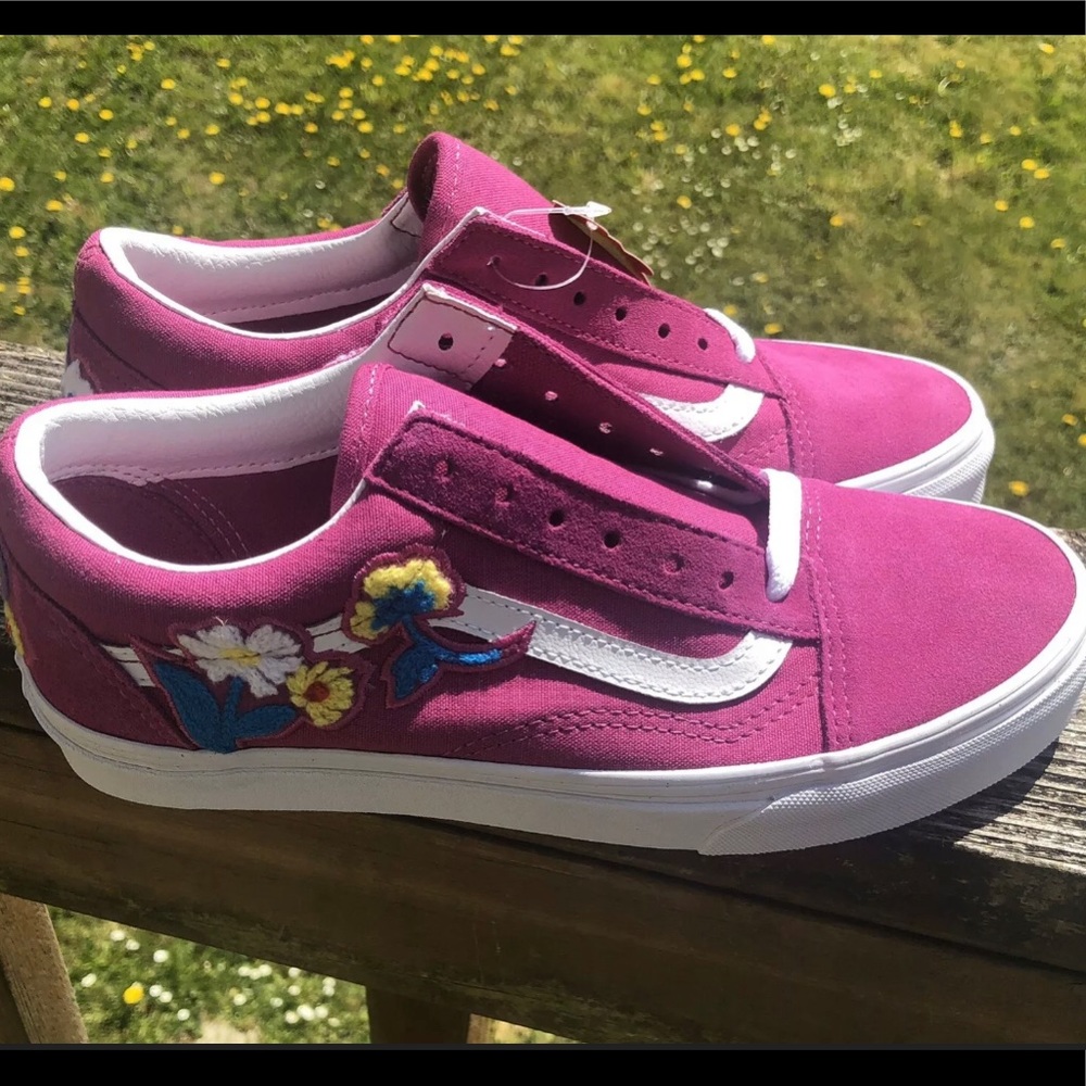 Vans Old Skool Floral Floralchenile Fuchsia Shoes